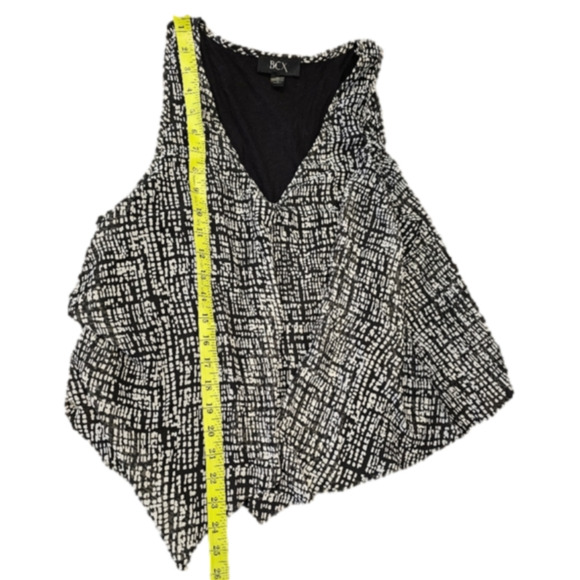 BCX Sleeveless Open Flap Front And Back Blouse With Built-in Cami Size XL - Picture 8 of 9